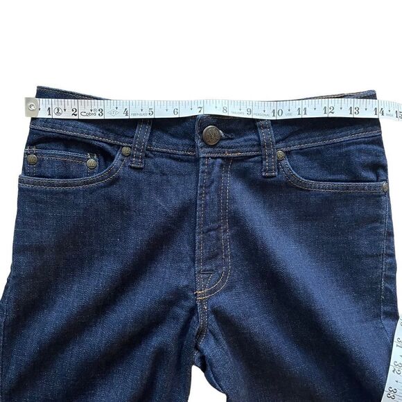 MU Jeans Authentic Dungarees High Waist Boot Cut Denim Stretch Women’s Size 2 - Picture 7 of 8